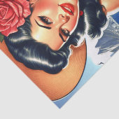 レトロビーチサマー・ピンアップ 薄葉紙 (詳細)