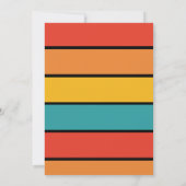 レトロビーチサングラスクール2歳2歳の誕生日 招待状 (裏面)