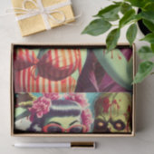 レトロビーチゾンビピンアップ 薄葉紙 (ギフト)