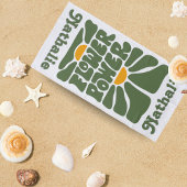 レトロビーチタオル名 – ギフトパーソナライズされたプレゼント ビーチタオル