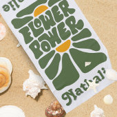 レトロビーチタオル名 – ギフトパーソナライズされたプレゼント ビーチタオル