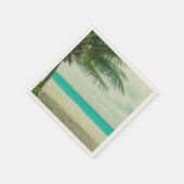 レトロビーチテーマ スタンダードカクテルナプキン (角)