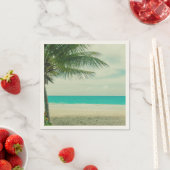 レトロビーチテーマ スタンダードカクテルナプキン (インサイチュ)