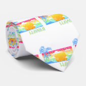 レトロビーチハワイサンセット ネクタイ (ロール)