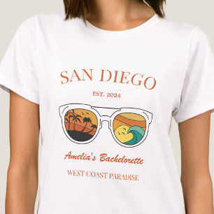 レトロビーチバチェロレッテガールズトリップカスタム Tシャツ