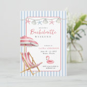 レトロビーチバチェロレッテ週末の日程 招待状 (スタンド正面)