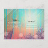 レトロビーチパーティー 太陽の木の下で サンキュー! 案内ポストカード (裏面)