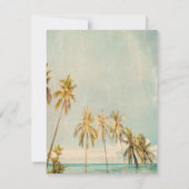 レトロビーチパームズリハーサルディナー 招待状 (裏面)