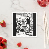 レトロビーチベビーペーパーナプキン スタンダードカクテルナプキン (インサイチュ)