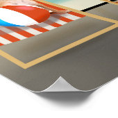 レトロビーチポスター ポスター (角)