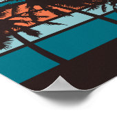 レトロビーチポスター ポスター (角)