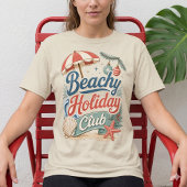 レトロビーチリゾートのクリスマス Tシャツ