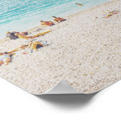 レトロビーチ写真 ポスター (角)