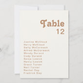 レトロビーチ |アイボリーテーブル番号グラフ (裏面)