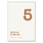 レトロビーチ |アイボリーテーブル番号 テーブルナンバー (裏面)