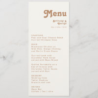 レトロビーチ |アイボリー結婚のディナーメニュー