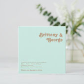 レトロビーチ |アクアスクエア結婚式招待状 招待状 (スタンド正面)