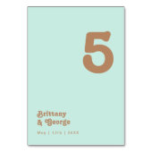 レトロビーチ |アクアテーブル番号 テーブルナンバー (裏面)