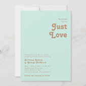 レトロビーチ |アクアファンシー結婚なし 招待状 (正面)