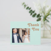 レトロビーチ |アクアフォト結婚の皆様に感謝 ポストカード (スタンド正面)