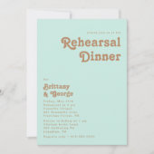 レトロビーチ |アクアリハーサルディナー招待状 招待状 (正面)
