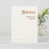 レトロビーチ |アクア結婚のアドバイスカード アドバイスカード (スタンド正面)