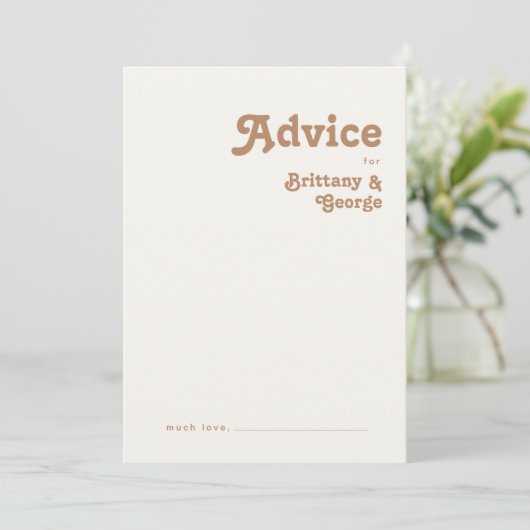 レトロビーチ |アクア結婚のアドバイスカード アドバイスカード (スタンド正面)