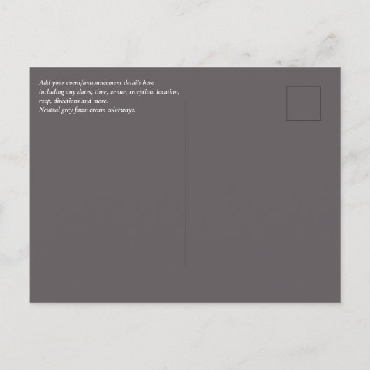 レトロビーチVibeの結婚文房具の写真 ポストカード (裏面)