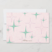 レトロビーハイブヘアドブライダルシャワー招待 招待状 (裏面)