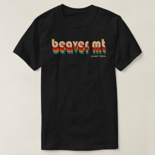 レトロビーバーマウンテンスキー Tシャツ