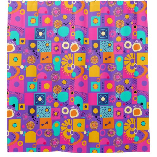 レトロビーブシャワーカーテン シャワーカーテン (正面)