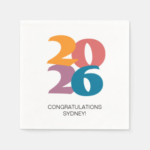 レトロビーブス卒業お祝いパーティー スタンダードカクテルナプキン