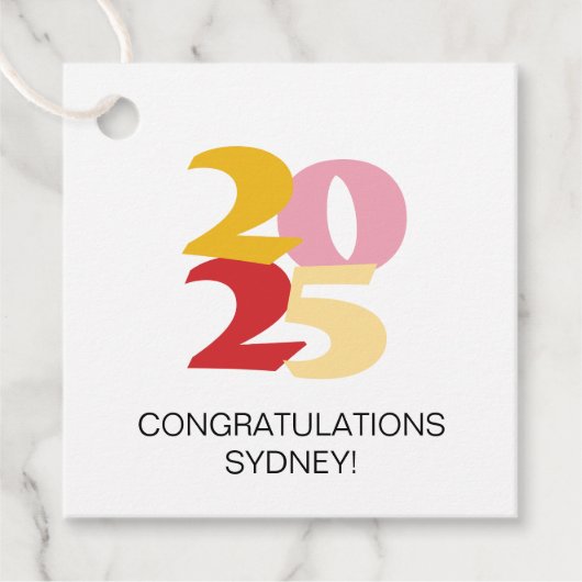 レトロビーブス卒業お祝いパーティー フェイバータグ (正面)