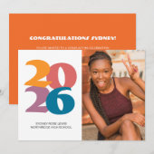 レトロビーブス卒業お祝いパーティー 案内状 (正面/裏面)