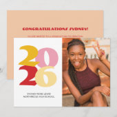 レトロビーブス卒業お祝いパーティー 案内状 (正面/裏面)