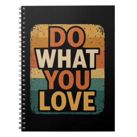 レトロビーブズ – 愛することをする ノートブック (正面)