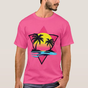 レトロビーブ: The Vaporwave Sunset T-shirt Tシャツ