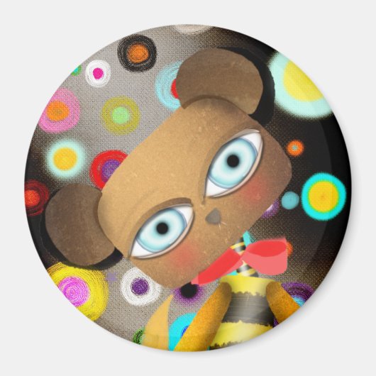 レトロビーベア マグネット (正面)