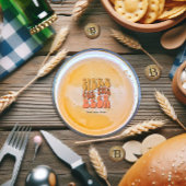 レトロビールテイスティングパーティー ラウンドペーパーコースター