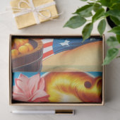 レトロビールピンアップ 薄葉紙 (ギフト)