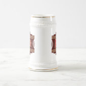 レトロビールロゴスタイン ビールジョッキ (中央)