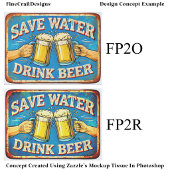 レトロビール愛好家のディストressedサイン FP2O デコパージュ 薄葉紙