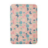 レトロピカラフルックモダンス幾何学模様 バスマット (正面縦)