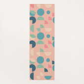 レトロピカラフルックモダンス幾何学模様 ヨガマット (裏面)