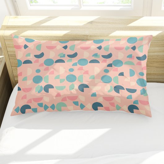 レトロピカラフルックモダンス幾何学模様 枕カバー