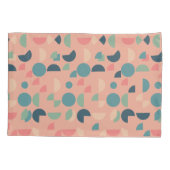 レトロピカラフルックモダンス幾何学模様 枕カバー (裏面)