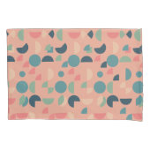 レトロピカラフルックモダンス幾何学模様 枕カバー (正面)