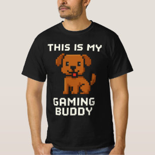レトロピクセルアートの犬 - 「これが私のゲーム仲間だ Gam Tシャツ