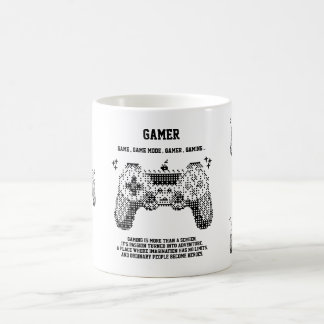 レトロピクセルゲーマージョイスティックマグデザイン コーヒーマグカップ