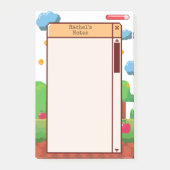 レトロピクセルゲームパーソナライズされた ポストイット (正面)